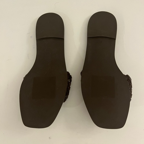 LOEFFLER RANDALL New Joey Sandals Braided Leather Sandal flats flat 9 br… - Picture 2 of 5